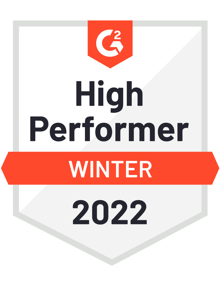 G2 High Performer - Winter 2022